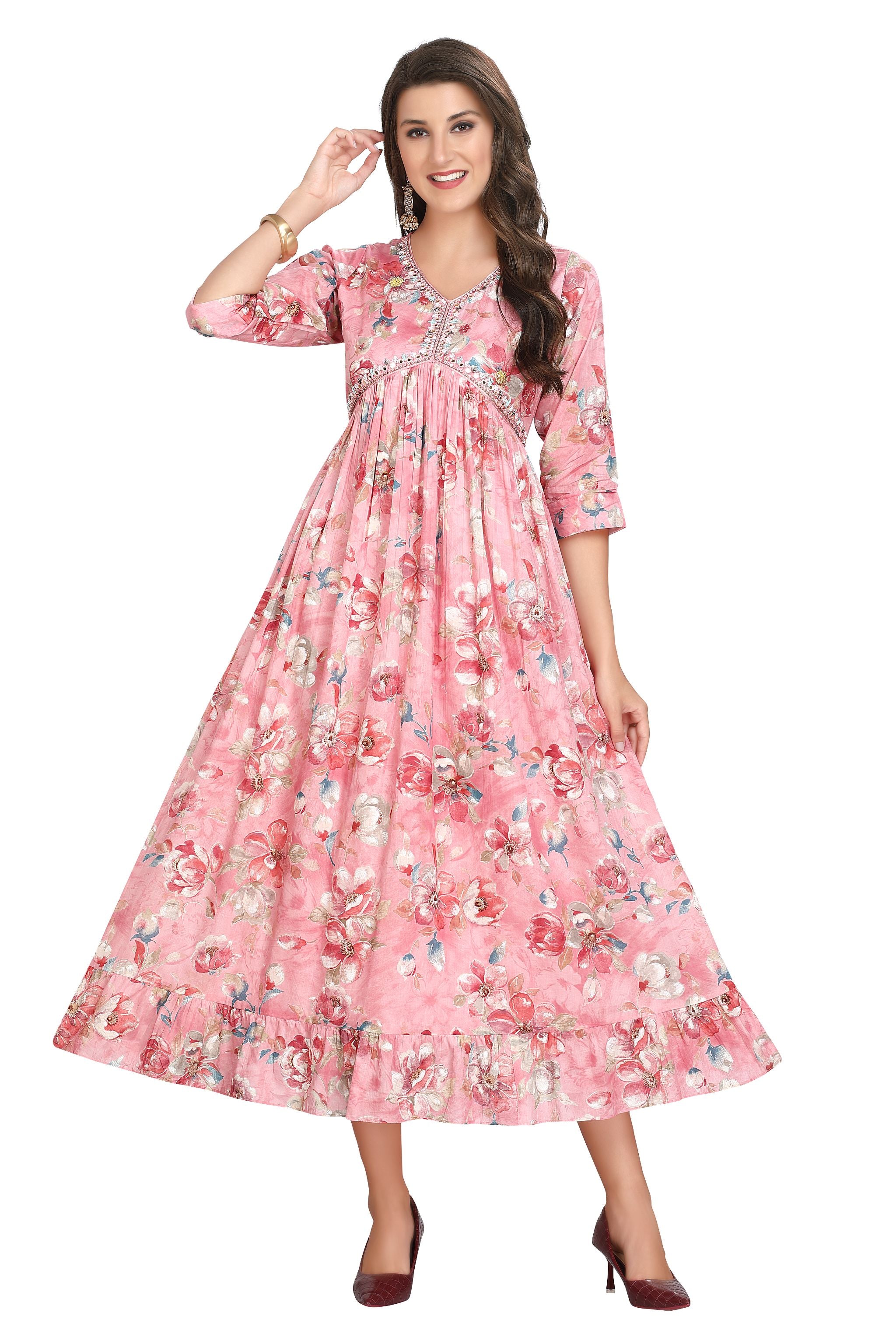 Buy Buy & Try Girl's Modal Printed Frock Dress for Kids. Online at Best  Prices in India - JioMart.