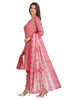 Bandhani Print Kurta Set for women with Narrow pant and Dupatta