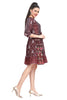 Batik Print Short kurti with Sequin work