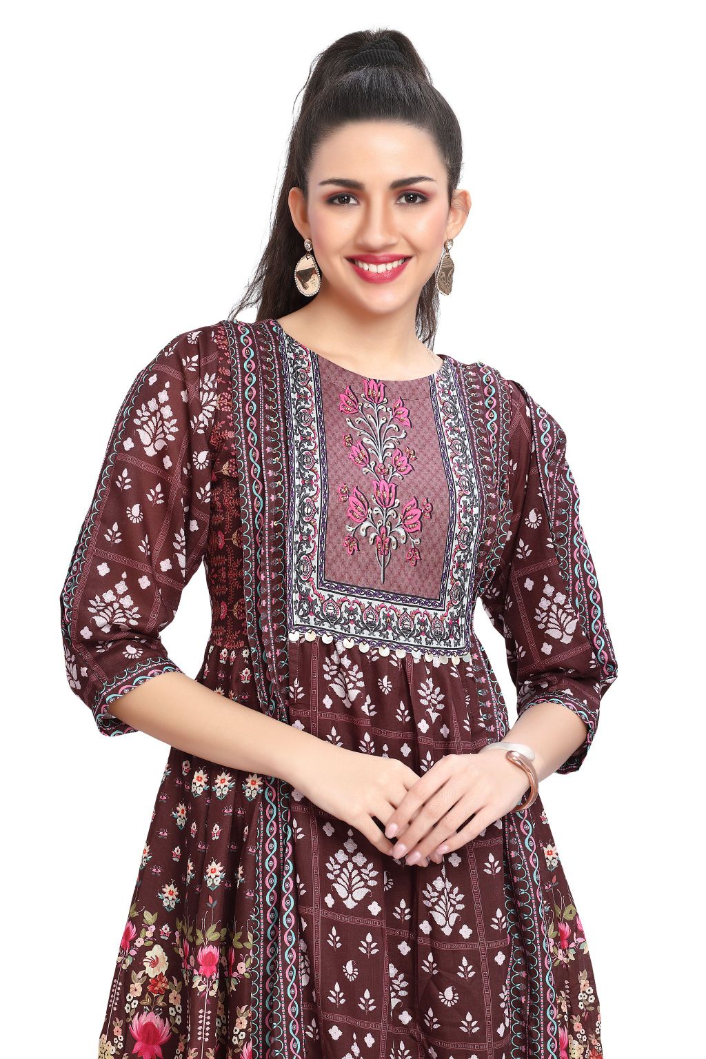Designer Short One Piece Dress with Sequin work