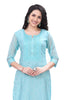 Embroidered Silk Kurti for women