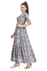 Blue Full-Length Frock Style Kurti for women