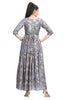 Blue Full-Length Frock Style Kurti for women