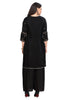 Buy Black Kurta Set for Women Modal Embroidered Kurti with Palazzo