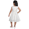 Chanderi Cotton Dress for Girls Frock Style White