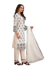 Cotton Chikankari Straight Cut Kurta Set with Pant and Dupatta