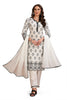 Cotton Chikankari Straight Cut Kurta Set with Pant and Dupatta