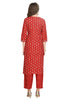 Cotton Kurta Set with Jaipuri Buti Print and Embroidery.