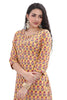 Cotton Kurti for women with Floral Print and zari work