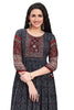 Frock Style Kurti for Women with Bandhani and Ajrak print