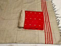 Ethereal Weave Dress Material Set