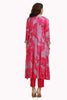 Floral Frock Style Kurta Set with pant and Dupatta Lavender