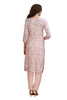 Floral Kurta Set for Women with pant and Silk Dupatta Pink