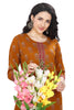 Floral Print Cotton Kurta Set for Women with Printed Pants