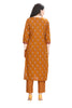 Floral Print Cotton Kurta Set for Women with Printed Pants