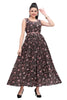 Floral Print Frock Style Kurti for women with Mirror work Belt