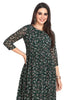 Floral Print Georgette Frock Style Knee-Length Kurti for Women