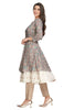 Floral Print Multitiered Frock Style with Pintuck On Yoke and Cotton Pant