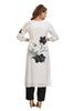 Floral Print Straight Cut Kurta Set with Pant and Dupatta White