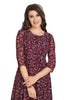 Floral Print Georgette Frock Style Knee-Length Kurti for Women