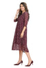 Floral Print Georgette Frock Style Knee-Length Kurti for Women