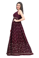 Frock Style Zari Woven Floral Design Kurti for Women