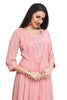 Frock style kurta with Designer sleeves and attached Jacket