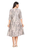 Grey A-Line Princess cut Kurti with Foil Highlights