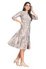 Grey A-Line Princess cut Kurti with Foil Highlights