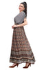 Grey Kalamkari Print Frock Style Designer Neck Kurti for women