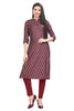 Silk Kurti with Buti Print and Foil Highlights