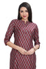 Silk Kurti with Buti Print and Foil Highlights