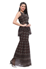 Indo-Western Embroidered Kurta Set for women