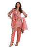 Indo Western Asymmetrical Kurta set with pant and Dupatta Multi