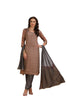 Indo Western Kalamkari Kurta set with Pant and Dupatta Brown