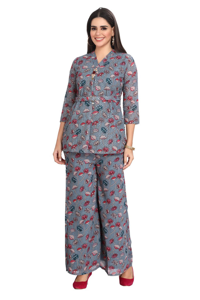 Indo Western Kalamkari print Co-Ord Set for Women