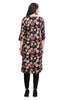 Floral Print Kurti for Women in Black