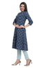 Katha Fabric Leaf and Flower Print Kurti for Women