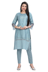 Kurta for Women With Designer Hand Work on Yoke