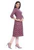 Leaf and Flower Print Cotton A line Kurti for Women