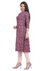 Leaf and Flower Print Cotton A line Kurti for Women