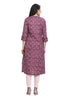 Leaf and Flower Print Cotton A line Kurti for Women