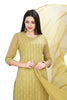 Light Green Lucknowi Chikankari work Kurta Set with Narrow Pant and Shaded Dupatta