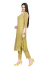 Light Green Lucknowi Chikankari work Kurta Set with Narrow Pant and Shaded Dupatta