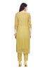 Light Green Lucknowi Chikankari work Kurta Set with Narrow Pant and Shaded Dupatta