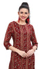 Maroon Princess cut Knee Length Kurti for women