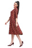 Maroon Princess cut Knee Length Kurti for women