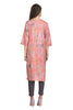 Multi Color Cotton Kurti for Women: Straight Cut with Embroidered Neckline