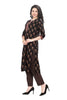 Floral Print Cotton Kurta Set for Women with Printed Pants