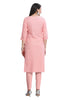 Pink Kurta for women with Chikankari Work